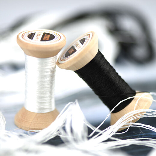 Other embroidery craftsmen's handmade Suzhou embroidery embroidery mulberry silk thread entwined silk embroidery thread handmade embroidery spool pink white black black