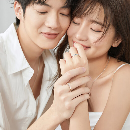 Fanci Fan Qi's affectionate couple ring, male open pair ring, a pair of birthday confession gifts for girlfriend