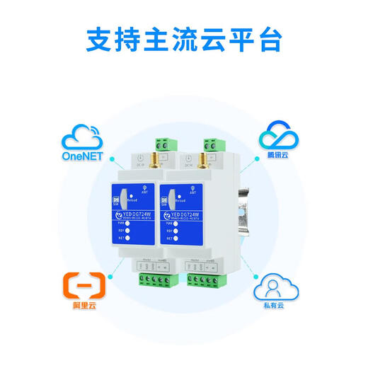 Customized Yinerda Wireless 4G DTU-Modul IoT Communication Rail-Typ Industrial MQTT Equipment RS232 YEDDG724W Paket B Senden 360 m