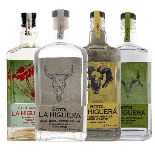 拉伊格拉（La Higuera）【原瓶进口】墨西哥羊头鹿头虎头牛头索托sotol龙舌兰酒 虎头索拖龙舌兰 750mL 1瓶
