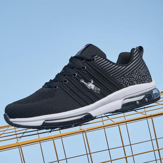 
Jordan Gran casual shoes breathable men's shoes extra large size student running shoes extra large size lightweight board shoes air cushion sports shoes men black gray 9880 size 39