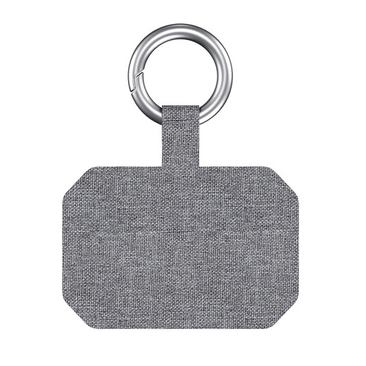 ESCASE mobile phone lanyard patch mobile phone case finger ring buckle fixing clip clip chain connection gasket lanyard anti-lost Apple 14pro mobile phone jewelry sturdy and durable gray MPSS-13
