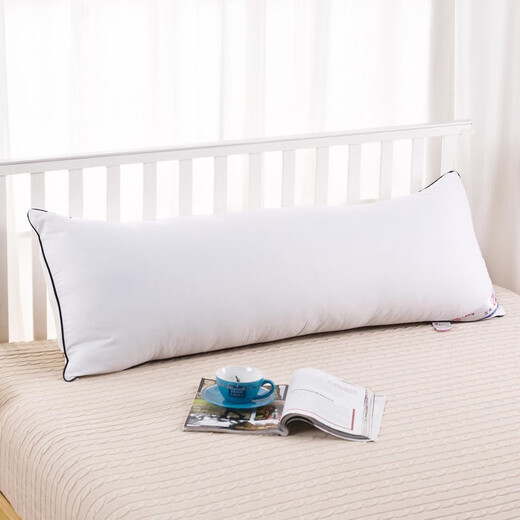 Lizhishadow pillow, double long pillow 1.5 meters 1.8 meters 1.2 meters with pillow case, simulated silk jacquard wedding red couple pillow, red candle, night meet, double pillow (shoulder + core) 120*45cm