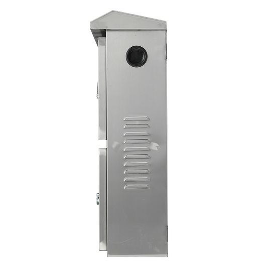 Boîte de distribution extérieure en acier inoxydable, boîte connectée au réseau photovoltaïque, boîte de compteur électrique triphasée à double porte extérieure, boîte de comptage, boîte de commande étanche, boîte à instruments, boîte de combinaison 304 personnalisation, portes supérieures et inférieures extérieures 550*400*160