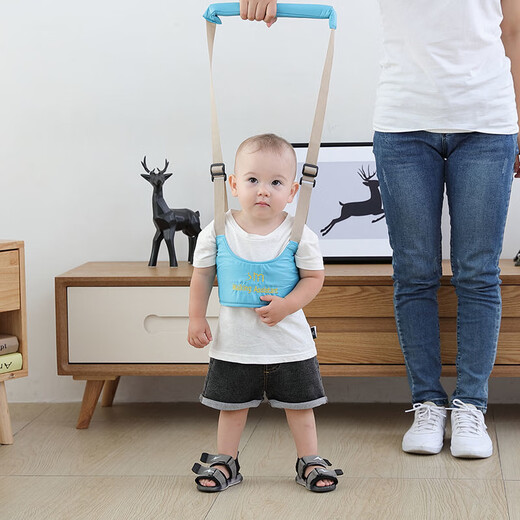 Hug duck baby toddler baby walking artifact baby strap anti-lost traction rope safety anti-fall and collision Simple model/dark blue
