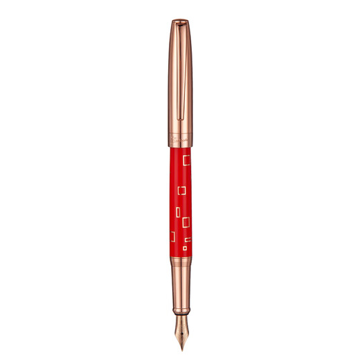 Picasso (Pimio) Stift Signature Stift High-End Business Office Geschenkstift für Geschenkstift für Männer und Frauen Geburtstagsgeschenke für Studenten Erwachsener Kalligraphie Stift Kalligraphie Stift Stift 0,5 mm 755-1 Gitter rot
