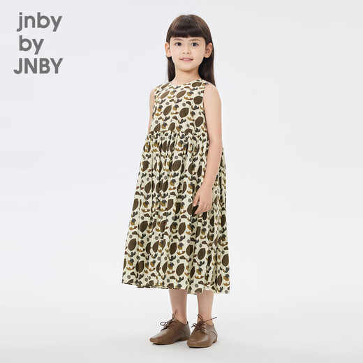 jnby by JNBY江南布衣童装无袖连衣裙夏可爱图案休闲中长款裙子女童1N5G12350 248杂咖（批次1） 130 cm
