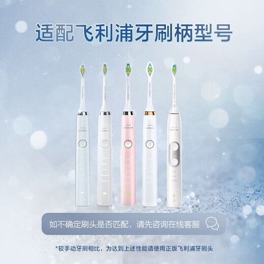 Philips (Philips) Cepillo de dientes eléctrico Diamante Diamante brillante HX6063 Reemplazo HX9340HX9360HX6730HX9362 Accesorios HX6063 Diamante Blanco brillante Blanco 6 6
