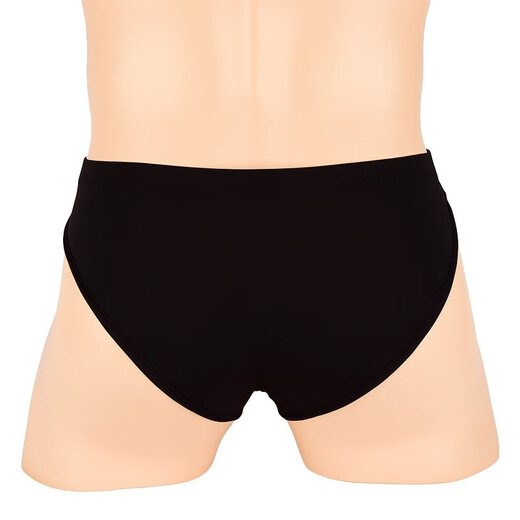 Men's sexy underwear, men's no-take-off thong, adult crotchless briefs, revealing balls, low-waisted, white