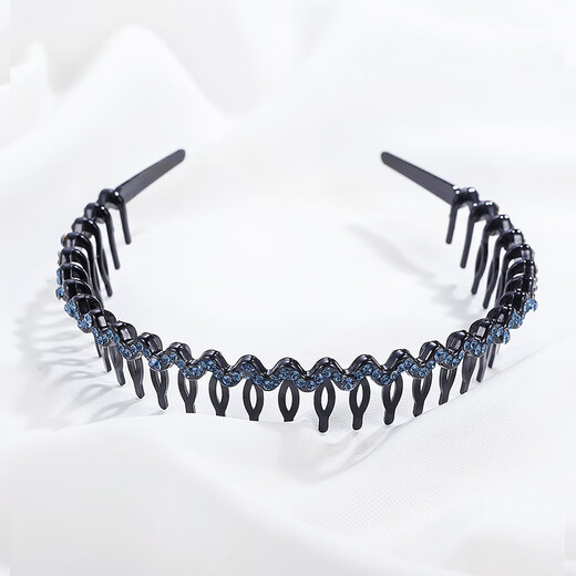 Chimera (CHIMERA) temperament sparkling diamond headband women's face wash headband simple plate long tooth wavy broken hair pressed hairpin girl birthday gift