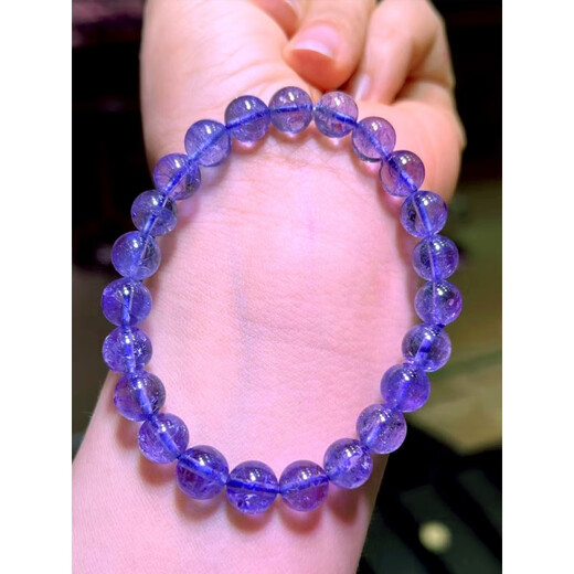Fat Donglai's same style tanzanite bracelet natural blue female tanzanite sapphire bracelet necklace sapphire starlight boutique 7.5mm with certificate