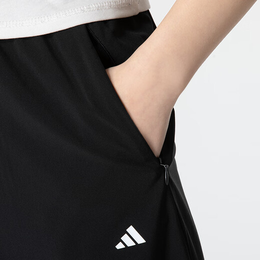 阿迪达斯 （adidas）套装女装25夏季新款时尚圆领短袖T恤透气跑步运动裤直筒裤 两件套 两件套/简约潮流 S