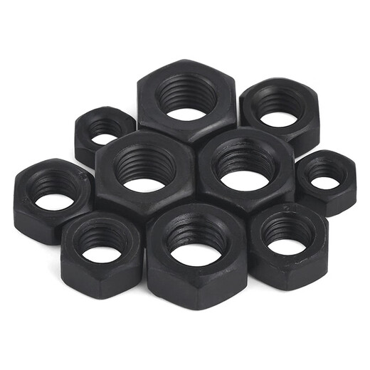 Jinggong grade 12 high strength hexagonal nut black hexagonal nut GB6170 M12 (20 pieces) grade 12