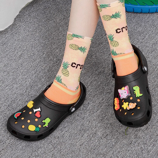 卡骆驰（crocs）洞洞鞋男女鞋经典Clog一脚蹬穿休闲鞋沙滩凉拖鞋10001TZ