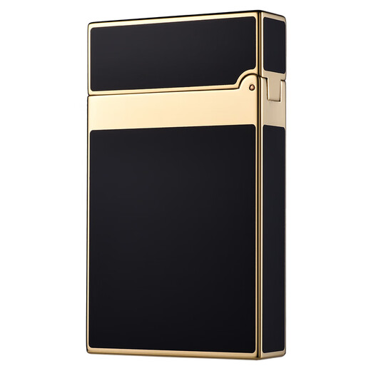S.T.Dupont French Dupont lighter Ligne2 Chinese lacquer loudspeaker lighter as a birthday gift for your boyfriend, black gold-plated 16884