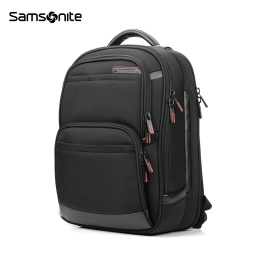 新秀丽（Samsonite）双肩电脑包现代商务大容量书包背包可放15.6英寸电脑男\36B 36B*009黑色|净重1.44kg