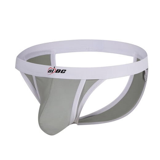 Men's sexy underwear, thong, one-piece suspender pull-up pants, low waist, gay nightclub, green L