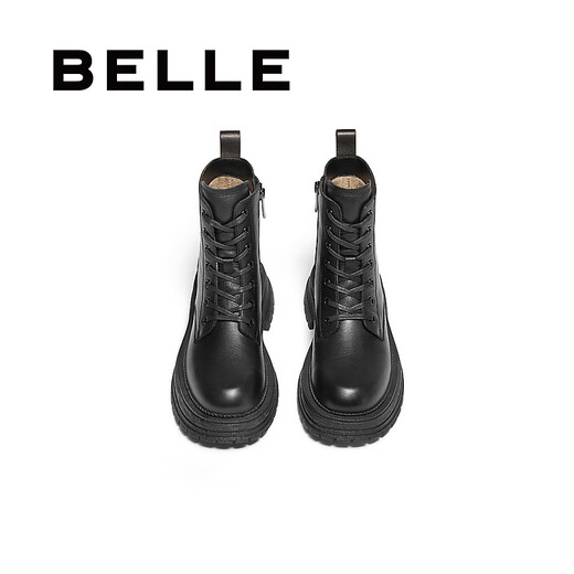 百丽（Belle）时尚休闲马丁靴女户外徒步靴3LS41DD4 黑色 38 (240mm)