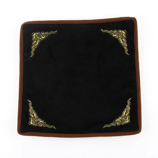 Pei Linkai black and white double-sided jewelry display cloth double-sided velvet counter jewelry jade jade inspection cloth cultural play display doily 30cm*30cm