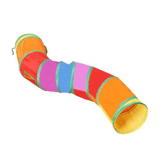 Jingdong Express Funny Cat Stick Cat Toy Self-Happiness and Relief from Boredom Artifact Cat Tunnel Maze Channel Pet Toy Rainbow Straight Channel 120cm (With Ball) 1