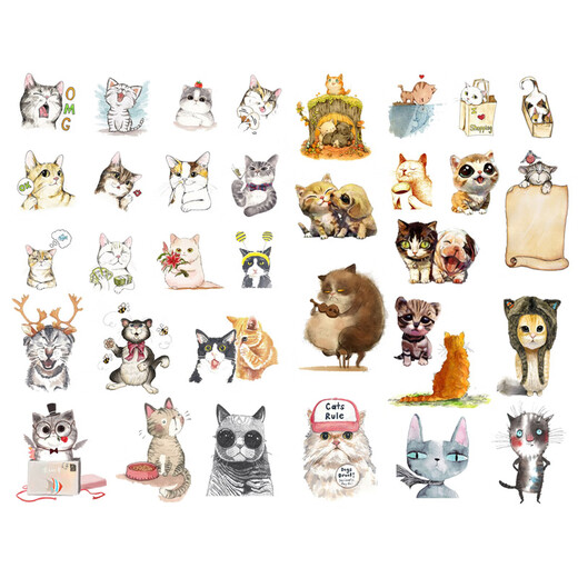 Meng Yier has cut Chinese dragon pattern mythical animal self-adhesive hand account sticker hand account material children cartoon sticker puppy sticker PK673