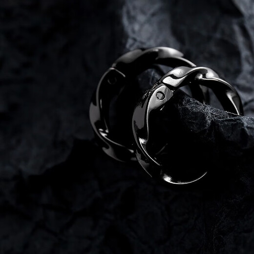 Core luxury and handsome earrings for men without piercing, men's ear clips, high-end American style, no holes, no punching, trendy men's single earrings for boys, silver single