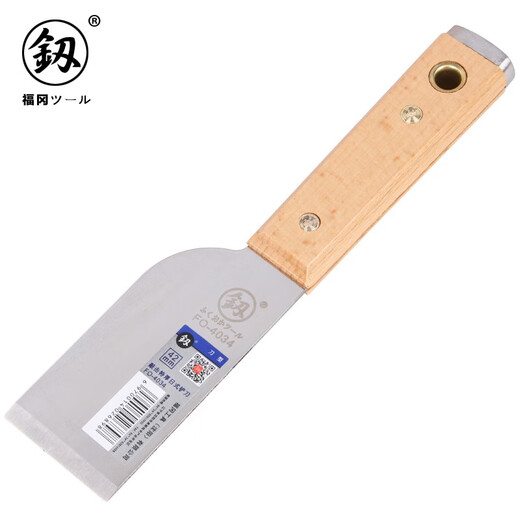Fukuoka Tools can knock thickened stainless steel shovel extra thick Japanese shovel wrench nail type putty knife 75mm