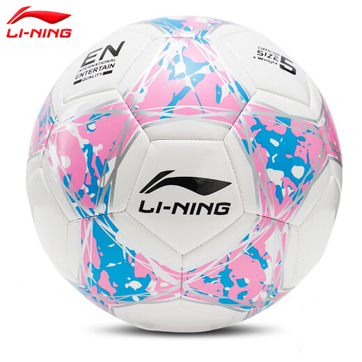 李宁（LI-NING）足球5号成人儿童4号幼儿园小学生训练比赛运动专用中考标准用球 机缝足球673-3/671-3 4号