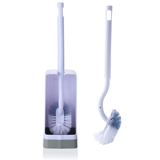 Little seal Japanese toilet brush set without dead ends toilet brush bathroom long handle cleaning brush with base without damaging the glaze