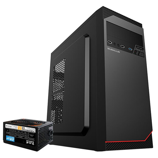 Big Buffalo (BUBALUS) 1008 business case + powerful 300 desktop computer electromechanical set (with optical drive position/with 300W power supply/support ATX motherboard/support backline/home office)