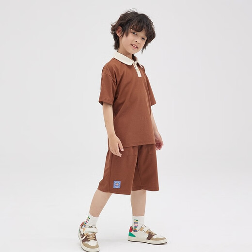 Big Mund Monkey (Paul Frank) Kinderkleidung Kinder Set 2025 Sommer Freizeit vielseitig einfach mittel- und großer Kinder Mode Pull-In-Zweiteiler 272f Hellpurpur 120