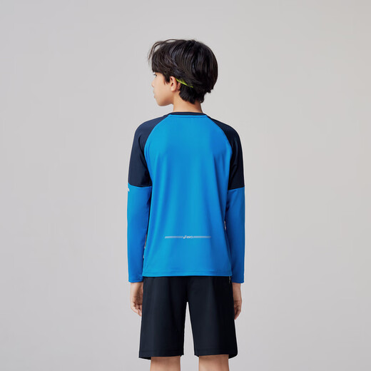 ASICS children's clothing children's sports long-sleeved knitted T-shirt moisture-absorbent and quick-drying inner wear spring new model 8851 ASICS blue 160 cm
