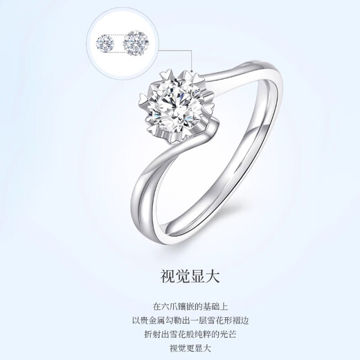 MZMZ platinum ring heart-breaking real diamond pt950 platinum ring female proposal ring birthday anniversary gift to girlfriend light luxury model-heart-beating ring