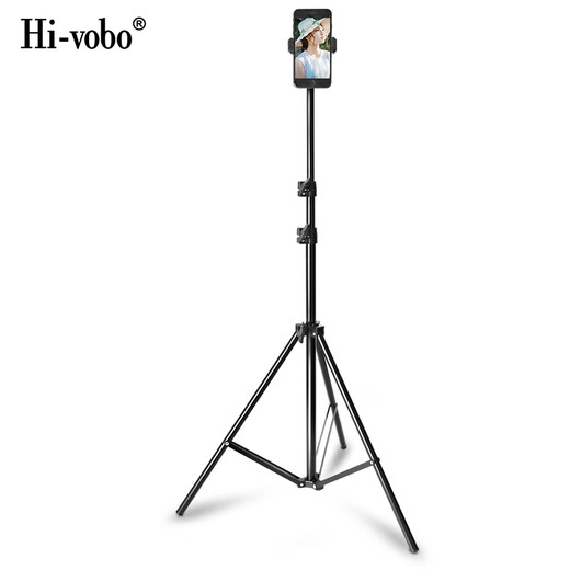
Hi-vobo mobile phone live stand floor-standing tripod telescopic outdoor portable selfie video drama anchor office live online course Douyin Android Apple universal mobile phone stand single mobile phone floor lift stand