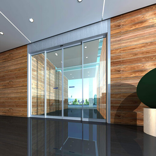 Гуанчжоу распашная электрическая стеклянная дверь Huadu электронная раздвижная стеклянная дверь Qingyuan рама из нержавеющей стали стеклянная дверь светло-серого цвета