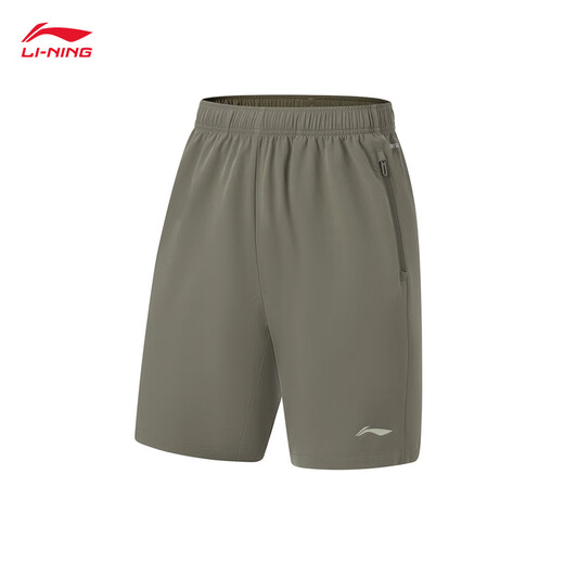 Li Ning Краткие спортивные шорты Мужские летние прохладные прохладные фитнес-рефлексивные комфортные беговые брюки.