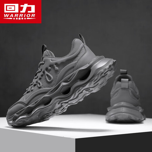 
Warrior casual men's shoes mesh dad shoes men's height-enhancing versatile sports shoes men 3893 dark gray 41