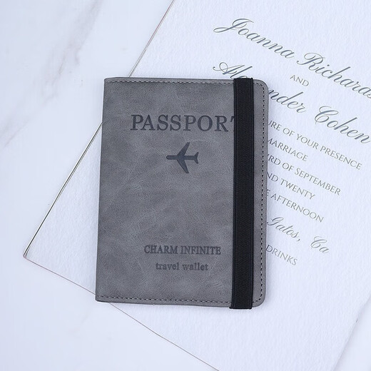 
Chenxuanxia passport clip travel document storage bag passport protection case anti-theft air ticket study abroad portable passport wallet carry passport wallet