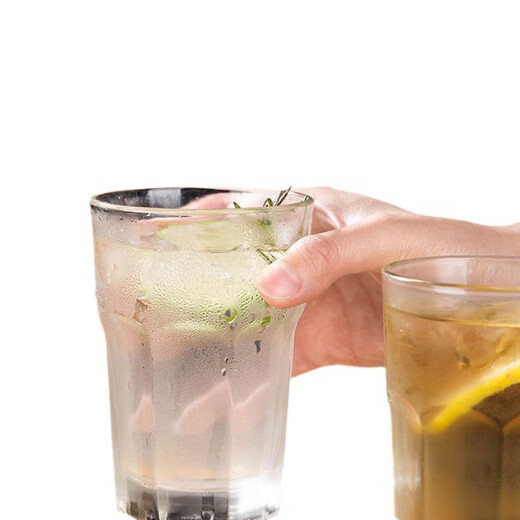 Yapai libi tasse de verre épaissi étoile anis tasse grande bière tasse de lait de lait de lait de lait de lait à eau tasse à chaleur et transparent libi boisson tasse 473 ml (15256)