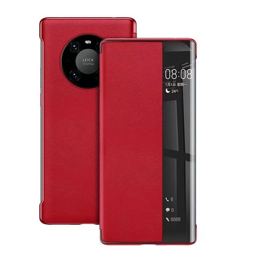 
Jinshangma Suitable for Huawei P50Pro mobile phone case mate60Pro flip leather case P40 perspective window leather case mate40 leather case full-inclusive mate20 protective case P30Pro leather case Gem blue (flip leather case) Huawei p20