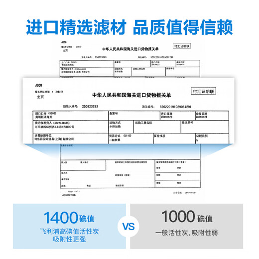 飞利浦（PHILIPS）水龙头净水器原装活性炭滤芯 WP3928/03（适配净水龙头WP3828）