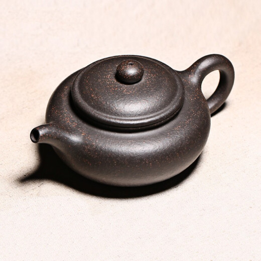 Xu Baoguo Yixing full purple clay pot handmade teapot Kung Fu tea set small bubble teapot black gold sand antique pot Xu Jun
