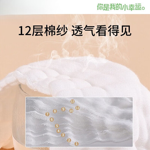 筹颖纱布尿布婴儿专用纯棉可洗垫可水洗透气花生型尿片新生儿介子全棉 9层纱布【10条装】 1片装 L码（46*17cm）