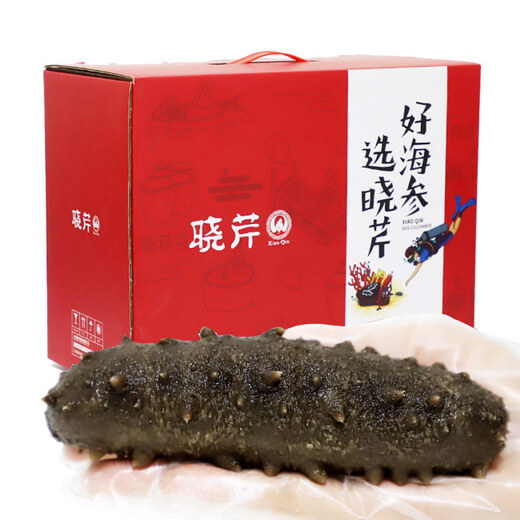 Xiaoqin Dalian ready-to-eat sea cucumber 1000g 6-12 pieces Liao sea cucumber seafood aquatic products sea cucumber gift box