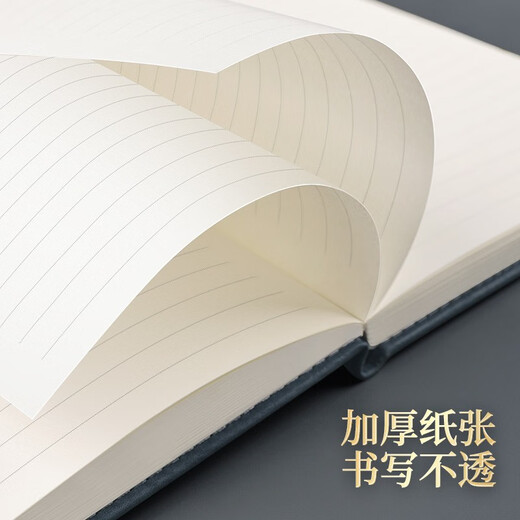 Qindeli China Forbidden City Cultural and Creative Notebook Sub-Business Office Conference Record Book Thick Notebook Gift Box Set Souvenirs Company Gifts Custom Printable Logo Gift Box-B5 Ink Black