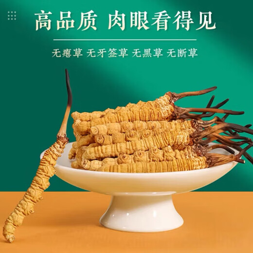 雄风道正宗冬虫夏草虫草头期藏区雪域冬虫夏草过节送礼礼盒装 3根/克 10克装