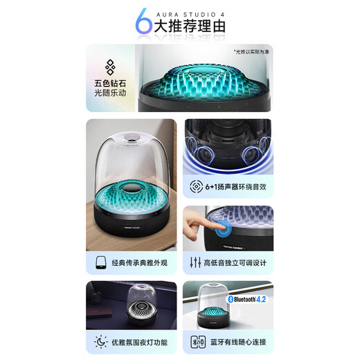 Harman Kardon Liuli 4th Generation Liuli 3rd Generation Upgrade Home Audio Bluetooth Speaker Desktop Cinema Speaker Gift Speaker Shopping Recommendation Music Liuli 4th Generation