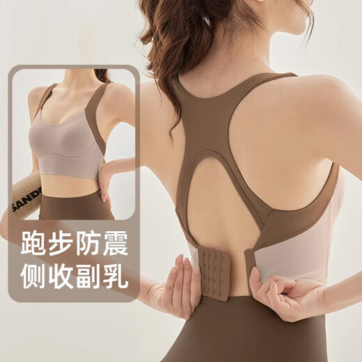 JPHZNB运动内衣女跑步防震防下垂高强度瑜伽服健身文胸背心上衣女12034 绿色文胸[固定杯] S