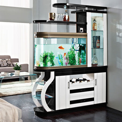 YouGuan Kong Mengmeng Fischtank Veranda Schrank Wohnzimmer moderne einfache Trennschrankraum Hall Schrank Doppelseite Schrank Weinschrank Schuhschrank 3895 Baugruppe Rahmenkonstruktion