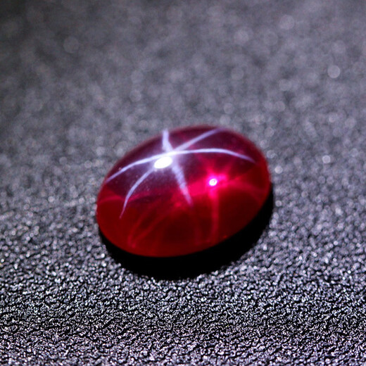 DL 1998 Chinese Valentine's Day gift starlight gem oval flat bottom plain red stone red powder fusion oval (8X10mm)